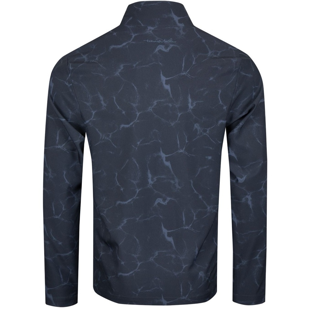 Travis Mathew Indigo Navy Patterned Windbreaker J… - image 2